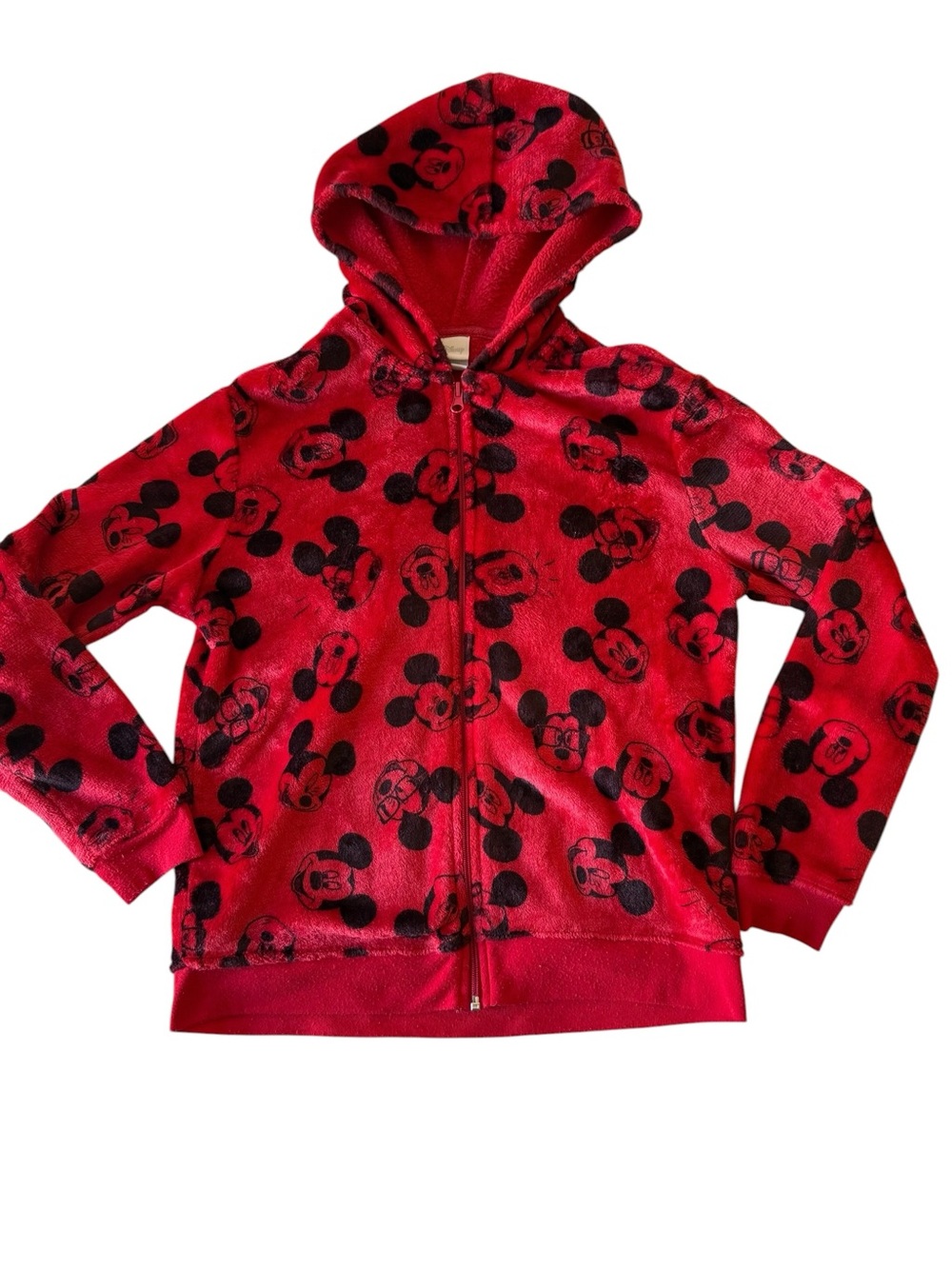 Disney Red Hoodie with Black Mickey Mouse Print